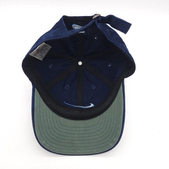 Vintage Nike Swoosh Strapback Hat Dad Ball Cap Blue Embroidered Center Check - Picture 6 of 7